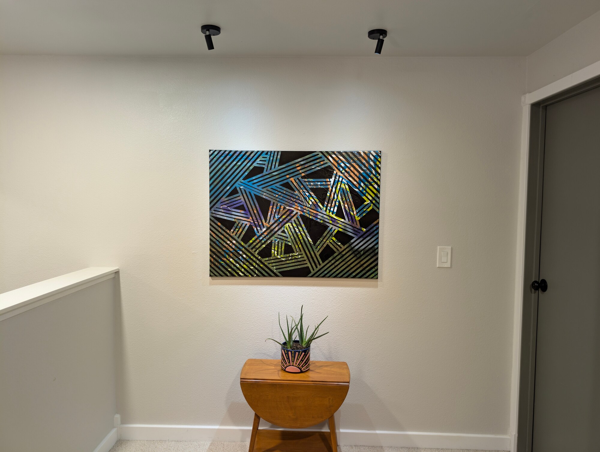Controlled Chaos No. 1 installed on a wall